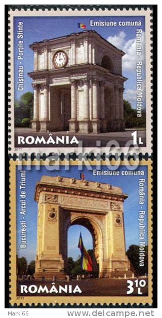 Romania - 2011 - 20 Years Of Diplomatic Relationships With Moldova - Mint Stamp Set - Neufs