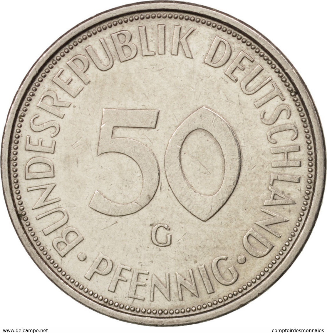 Monnaie, République Fédérale Allemande, 50 Pfennig, 1974, Karlsruhe, SUP - 50 Pfennig