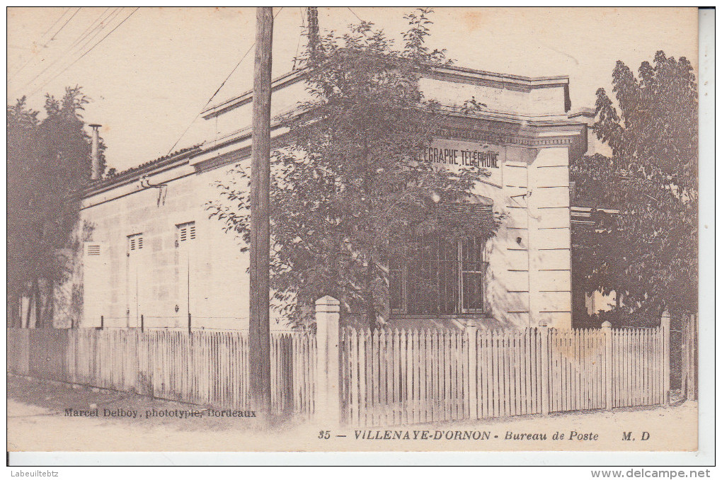 VILLENAVE D'ORNON  ( Gironde ) - Bureau De Poste - Autres & Non Classés