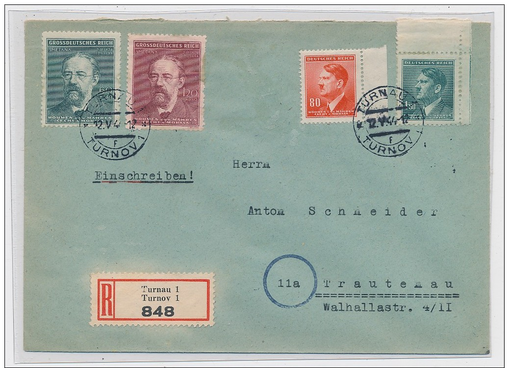 R.-Brief  Turnau...    ( Ze804  ) Siehe Foto - Besetzungen 1938-45