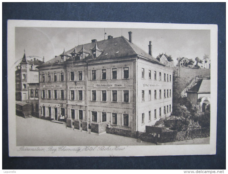 AK BÄRENSTEIN Hotel Sächs. Haus 1922 // D*20103 - Baerenstein