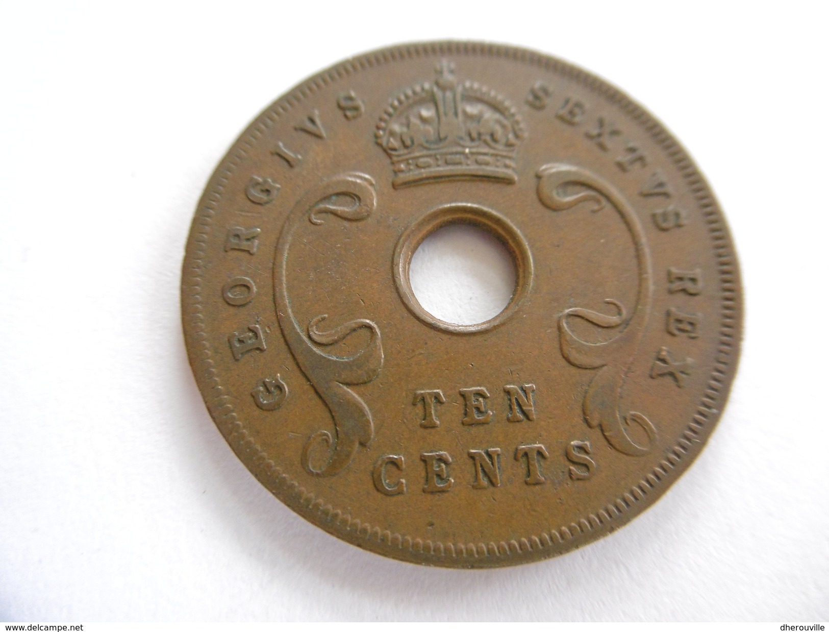 10 CENTS, Afrique De L'Est Britannique (East Africa), Année 1951 - Autres & Non Classés