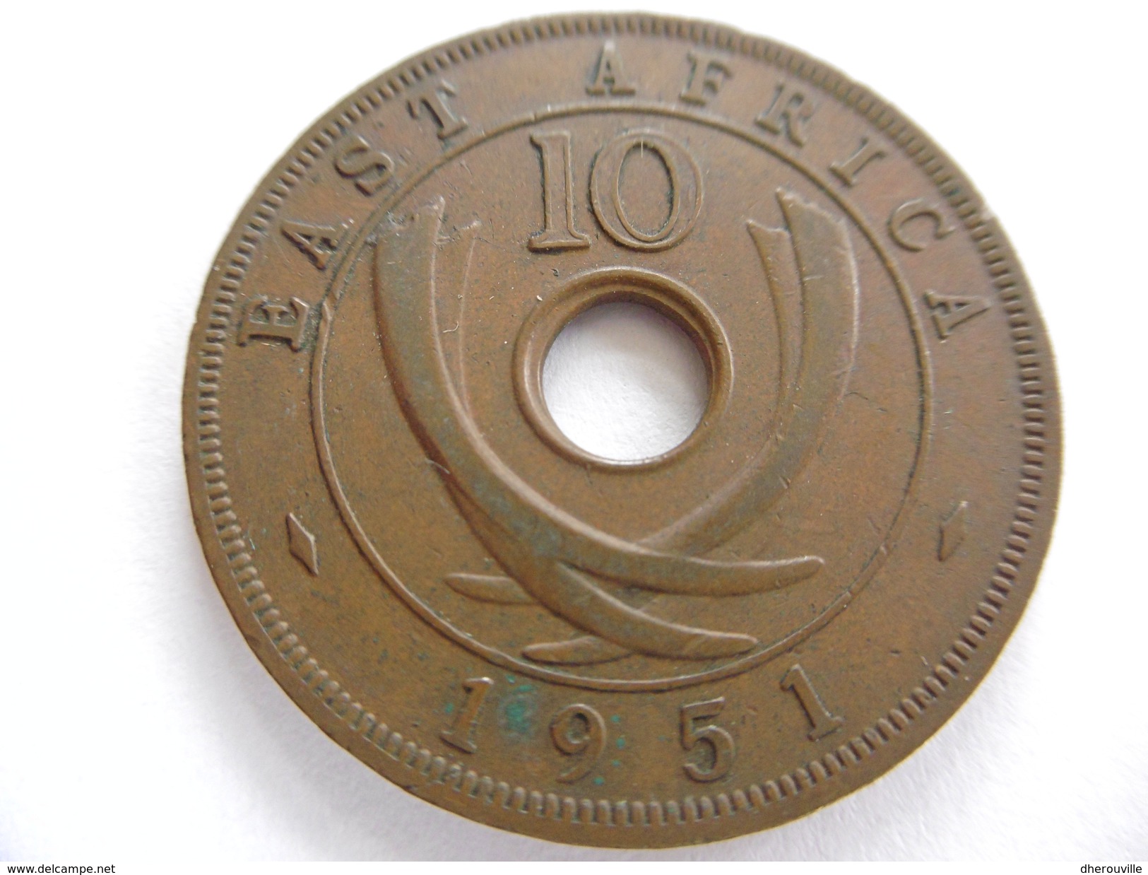 10 CENTS, Afrique De L'Est Britannique (East Africa), Année 1951 - Autres & Non Classés