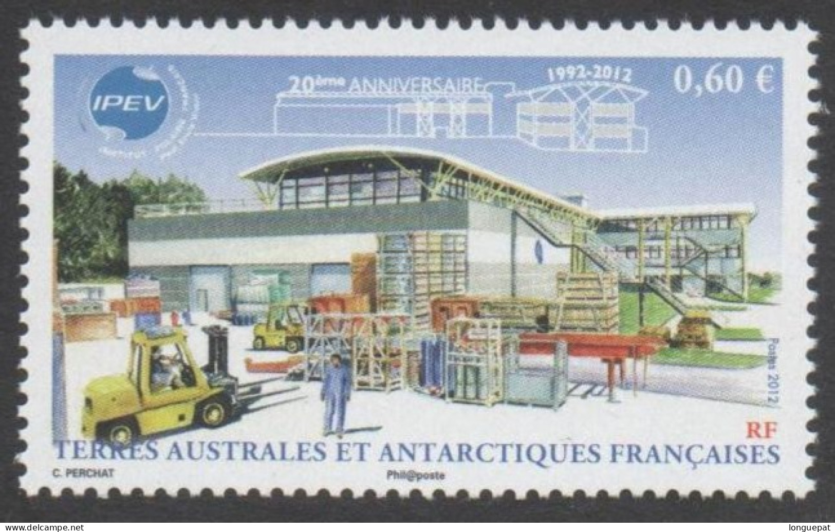 T.A.A.F - 20 Ans De L´Institut Polaire Français Paum-Emile Victor (IPEV) : Bâtiments - - Unused Stamps