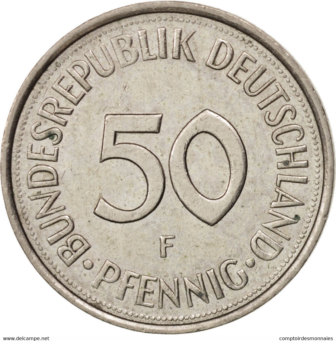 Monnaie, République Fédérale Allemande, 50 Pfennig, 1981, Stuttgart, SUP - 50 Pfennig