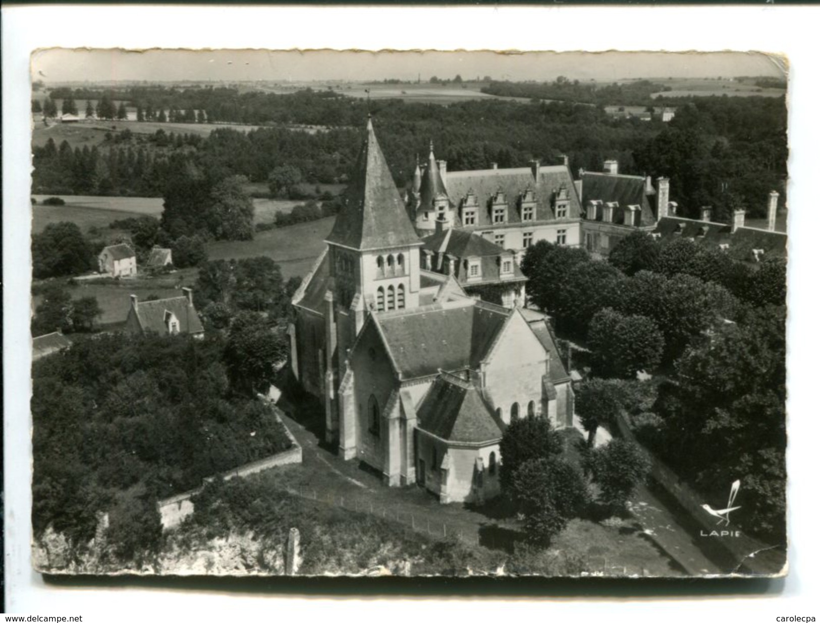 CP -chateauvieux (41) L Eglise Et Le Chateau - Autres & Non Classés