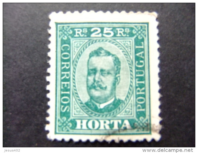 HORTA AZORES 1892 EFFIGIE De CARLOS 1º  Yvert 5 A FU Dent 11 1/2 - Horta
