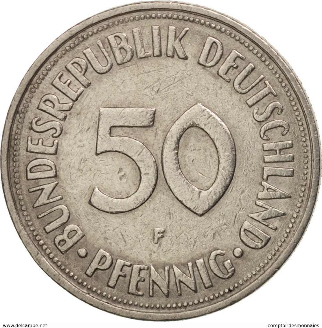 Monnaie, République Fédérale Allemande, 50 Pfennig, 1970, Stuttgart, TTB - 50 Pfennig