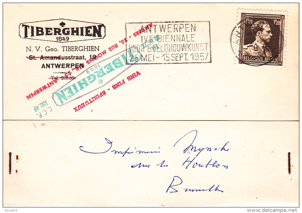 Antwerpen - Tiberghien Sinds 1849 - Vins Spiritueux - 1934-1935 Leopold III