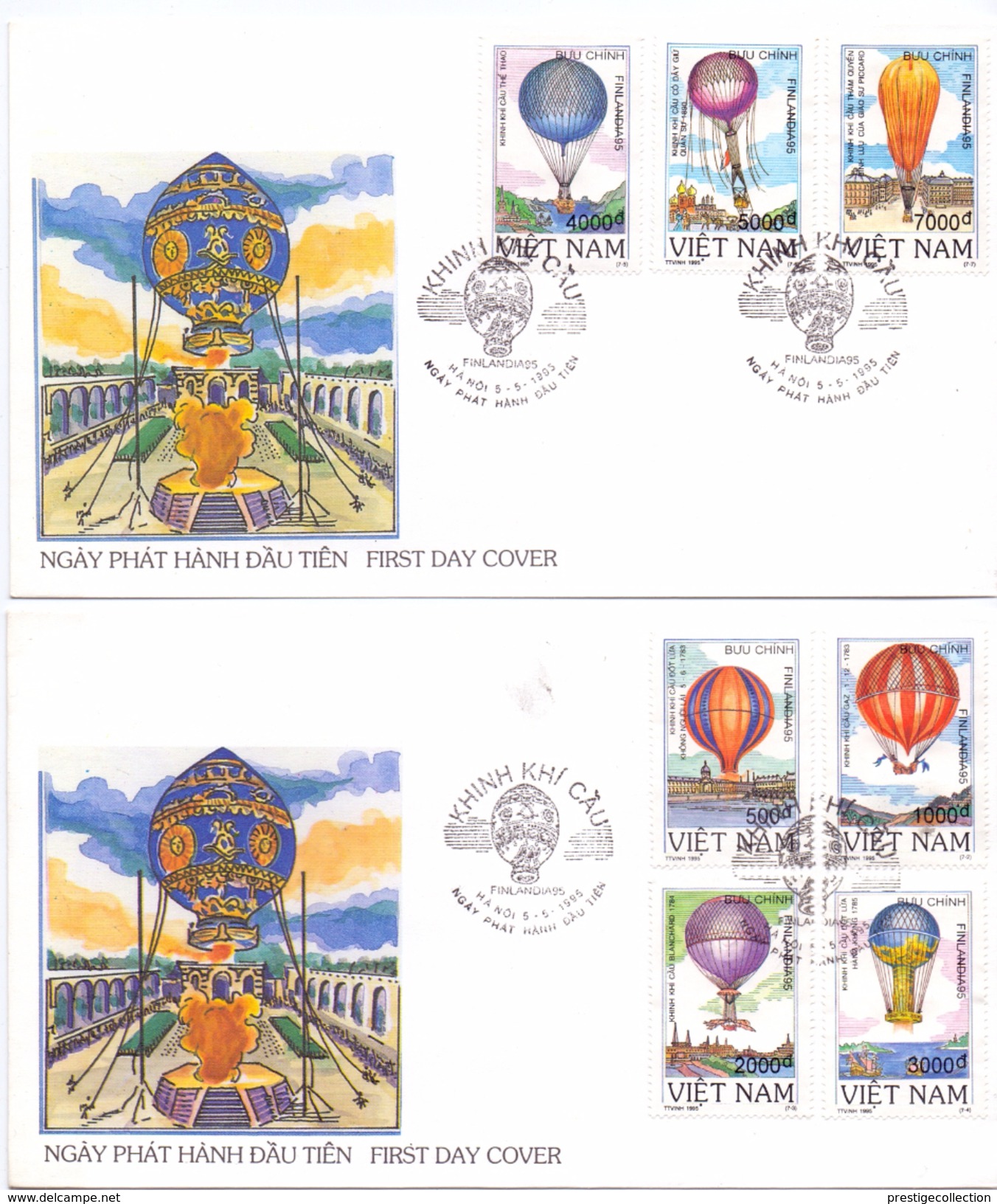 VIETNAN  NGAY PHAT HANH DAU TIEN FDC  2 PZ   (A160008) - Vietnam