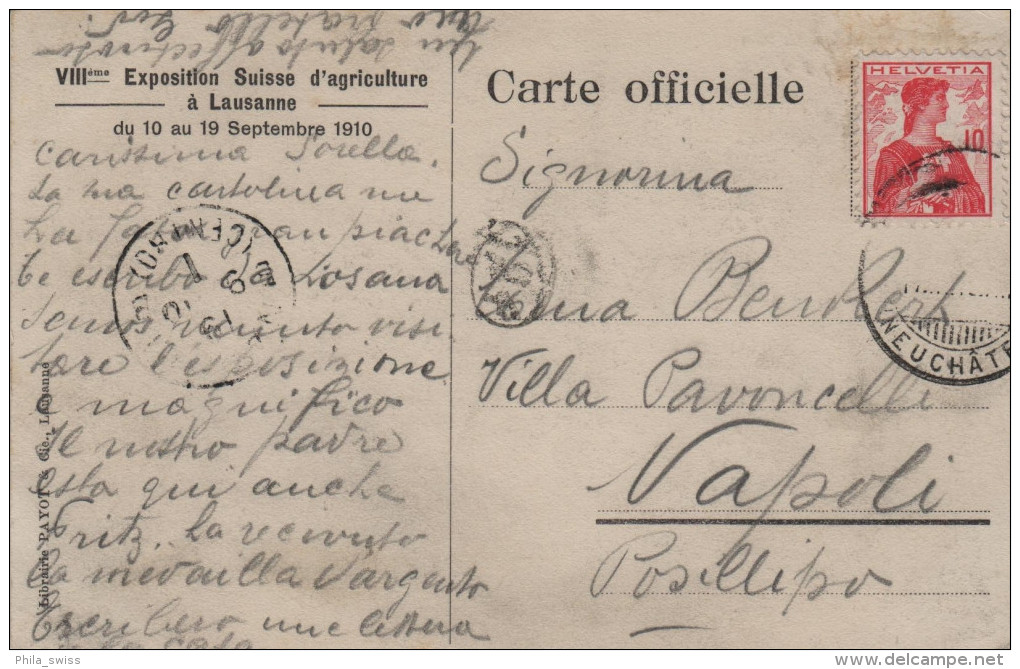 LAUSANNE - VIIIè EXPOSITION D'AGRICULTURE 1910 - La Grande Cantine De Fete - Lausanne