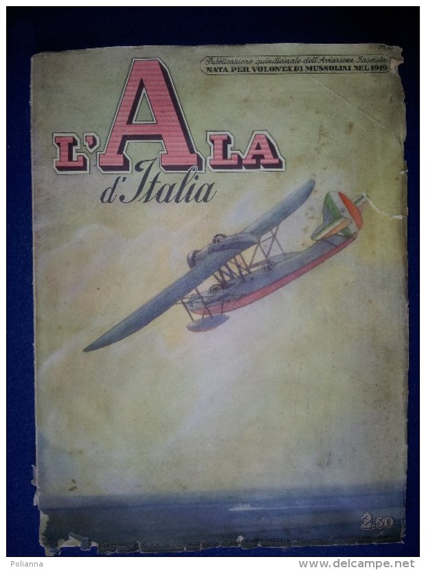 M#0P35 L´ALA D´ITALIA RIVISTA FASCISTA AVIAZIONE 1939/CAPRONI/CINEMA NELL´AVIAZIONE - Aviación