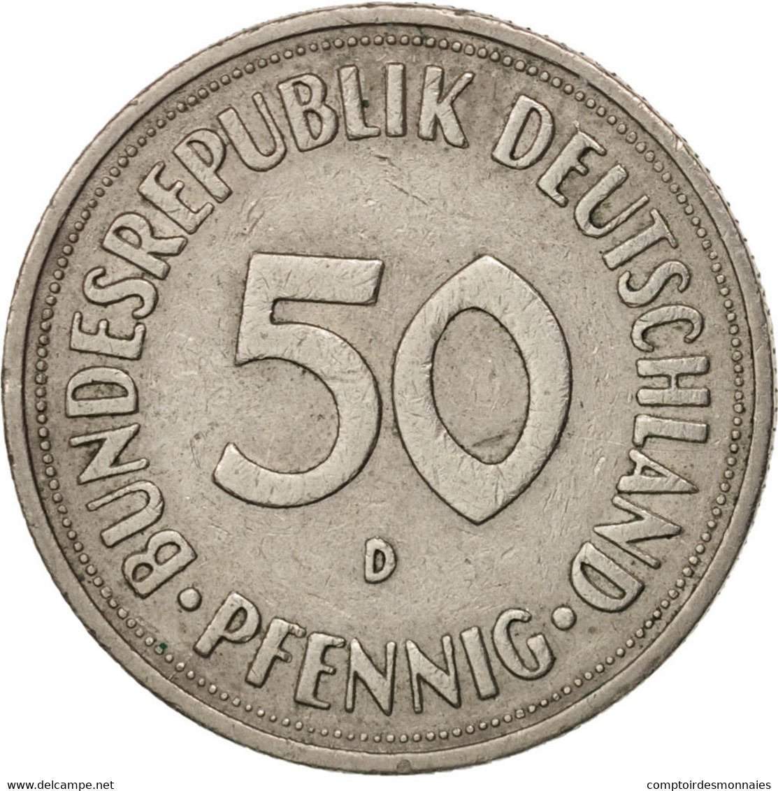 Monnaie, République Fédérale Allemande, 50 Pfennig, 1950, Munich, TTB - 50 Pfennig