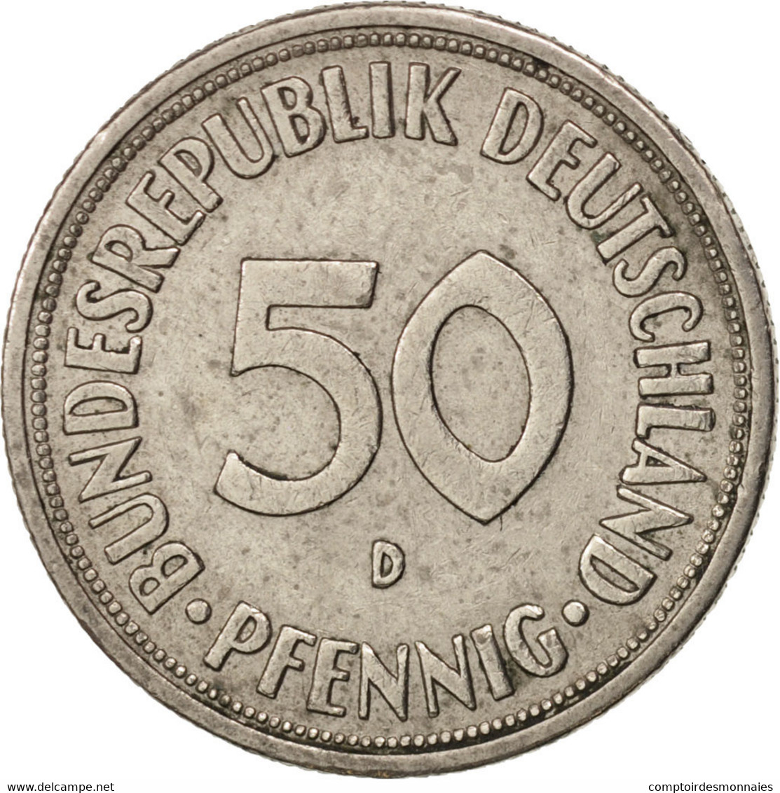 Monnaie, République Fédérale Allemande, 50 Pfennig, 1970, Munich, TTB - 50 Pfennig