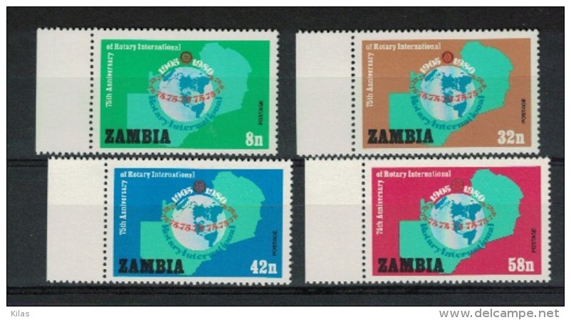 ZAMBIA,  1980, Rotary Club - Zambia (1965-...)