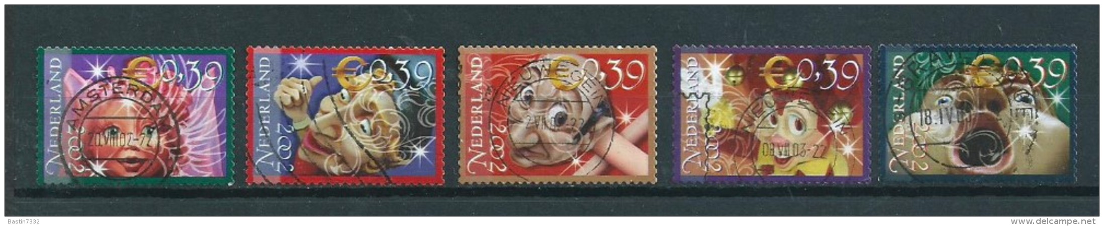 2002 Netherlands Complete Set Efteling Used/gebruikt/oblitere - Usados