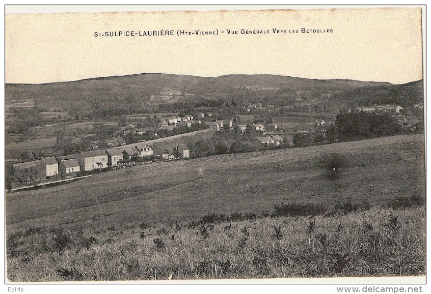 (petit Souci Scan) :  Saint Sulpice Lauriere Vue Générale Pli Marqué - Lauriere