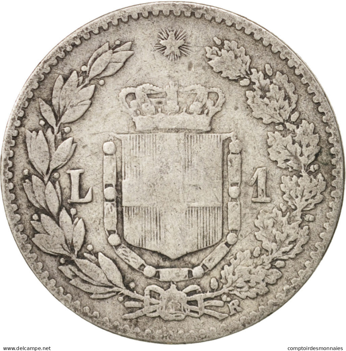 Monnaie, Italie, Umberto I, Lira, 1886, Rome, TB, Argent, KM:24.1 - 1878-1900 : Umberto I