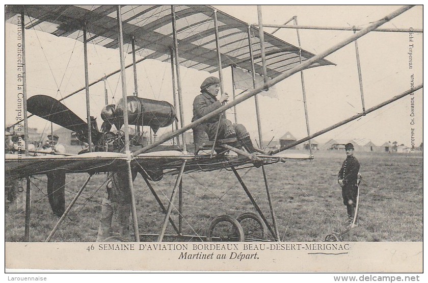 33 - MERIGNAC - Semaine D'Aviation Bordeaux Beau Désert Martinet Au Départ - Merignac