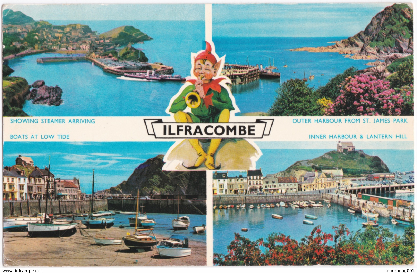 Ilfracombe Multiview. Lantern Hill, Steamer - Ilfracombe