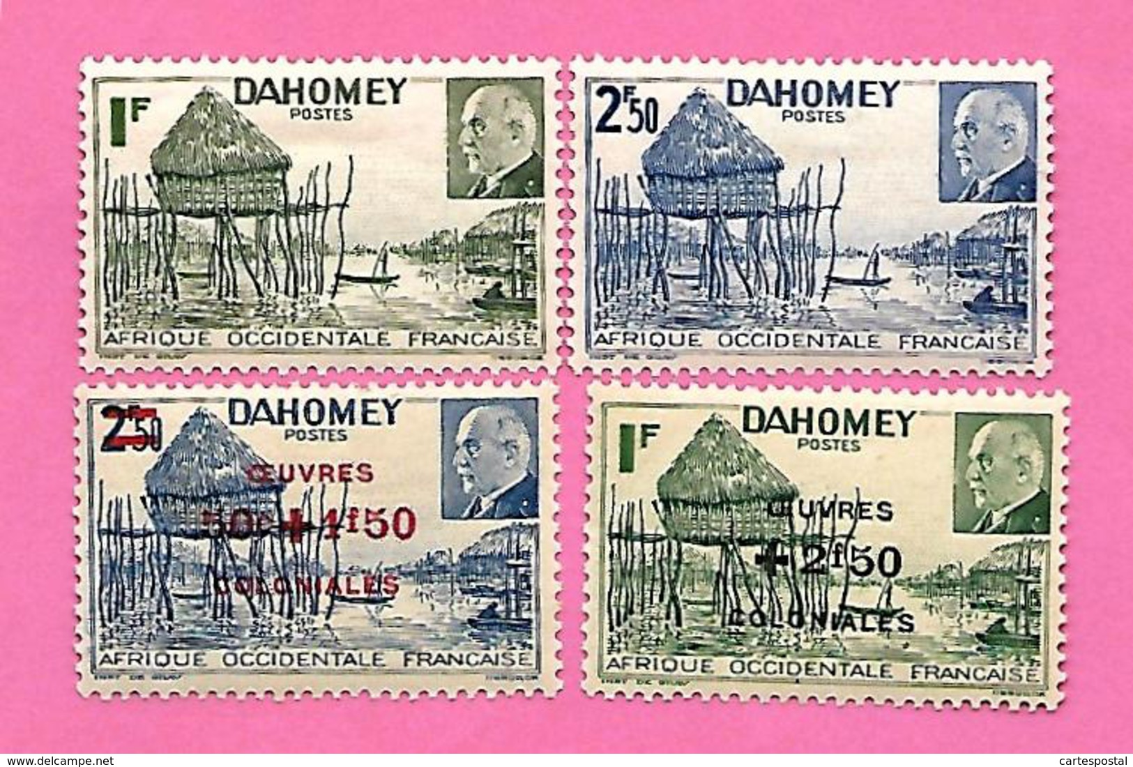 1068~~ 1941/44~~ DAHOMEY   N°  149 / 50* + 153 / 54**   Neufs  Et  Trace  De  Charnière - Benin - Dahomey (1960-...)