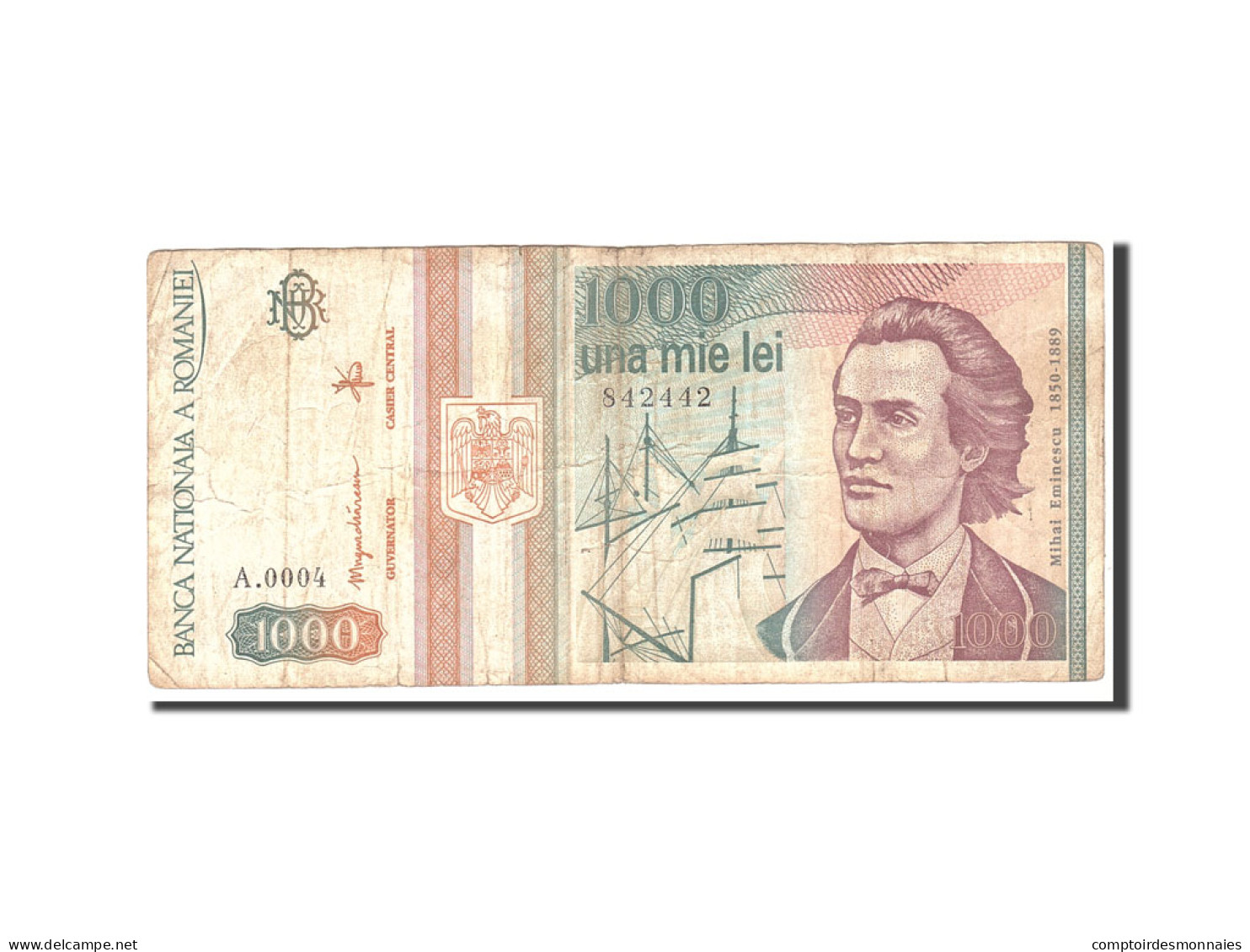 Billet, Roumanie, 1000 Lei, 1993, Undated, KM:102, TB - Roumanie