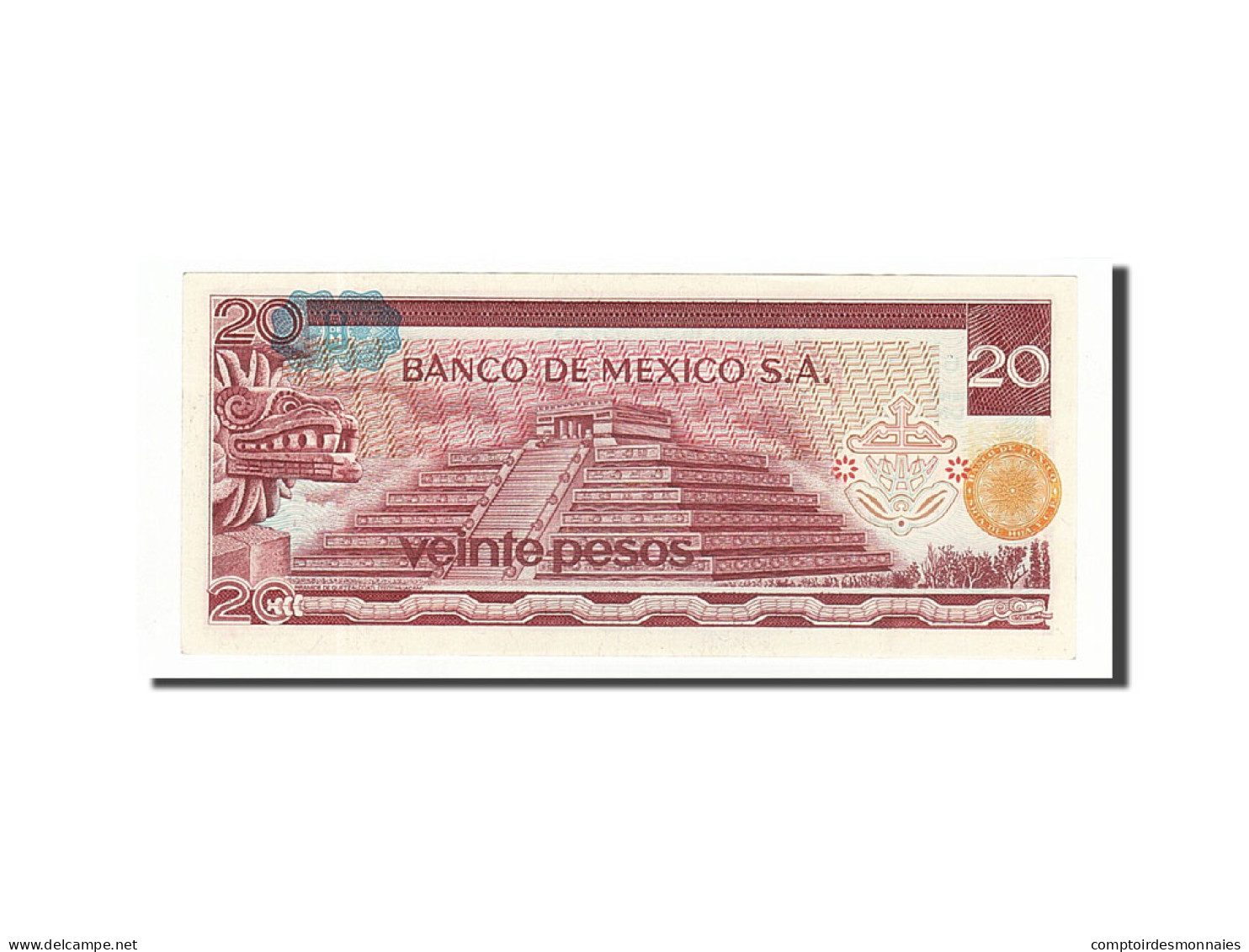 Billet, Mexique, 20 Pesos, 1969-1974, 1977-07-08, KM:64d, NEUF - Mexique