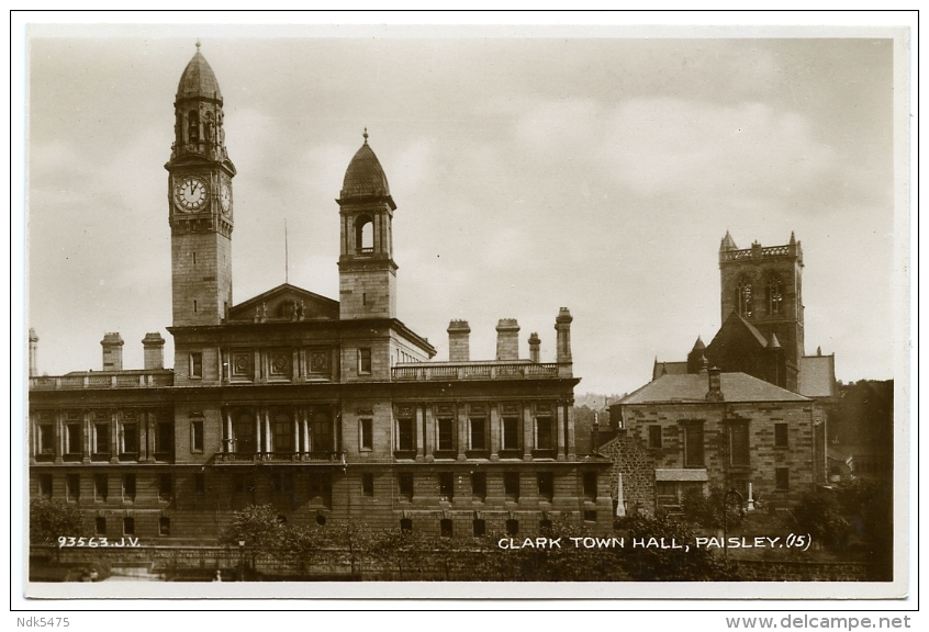 PAISLEY : CLARK TOWN HALL - Renfrewshire