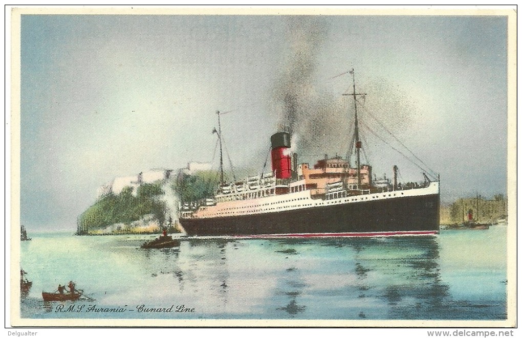 R.M.S. ''Aurania'' - Cunard Line - Sonstige & Ohne Zuordnung