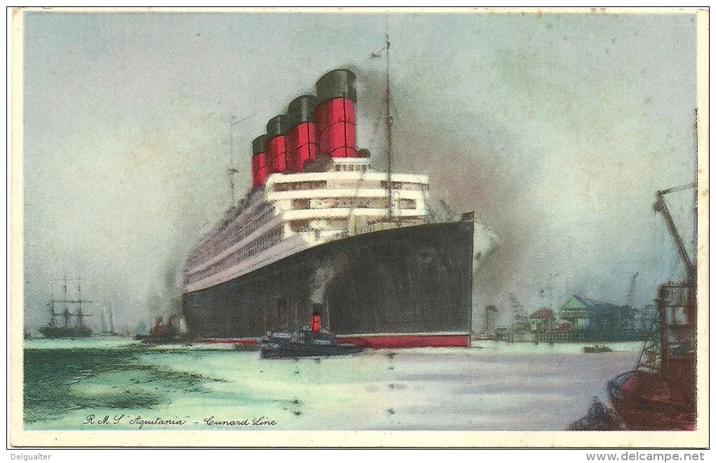 R.M.S. ´´Aquitania´´ - Cunard Line - Sonstige & Ohne Zuordnung