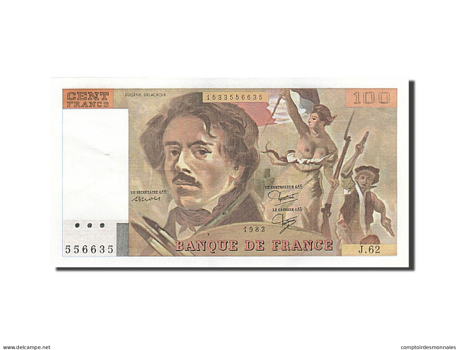 Billet, France, 100 Francs, 1978, 1982, SPL, Fayette:69.6, KM:154b - 100 F 1978-1995 ''Delacroix''