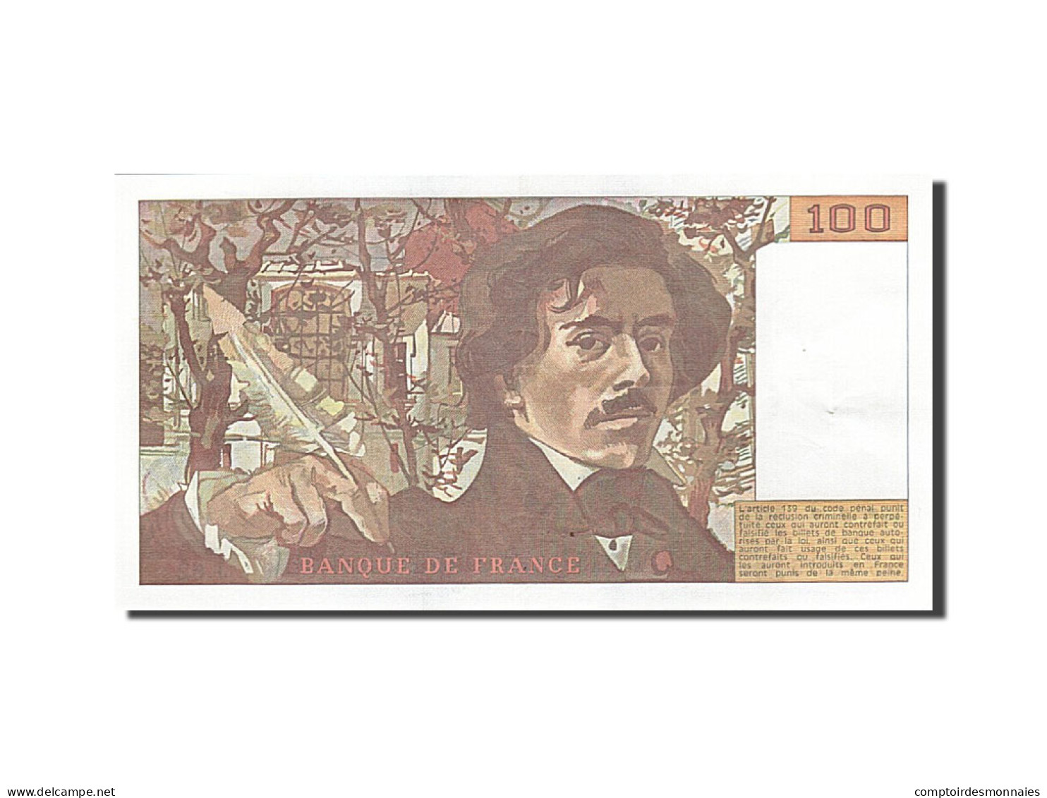 Billet, France, 100 Francs, 1978, 1982, SPL, Fayette:69.6, KM:154b - 100 F 1978-1995 ''Delacroix''