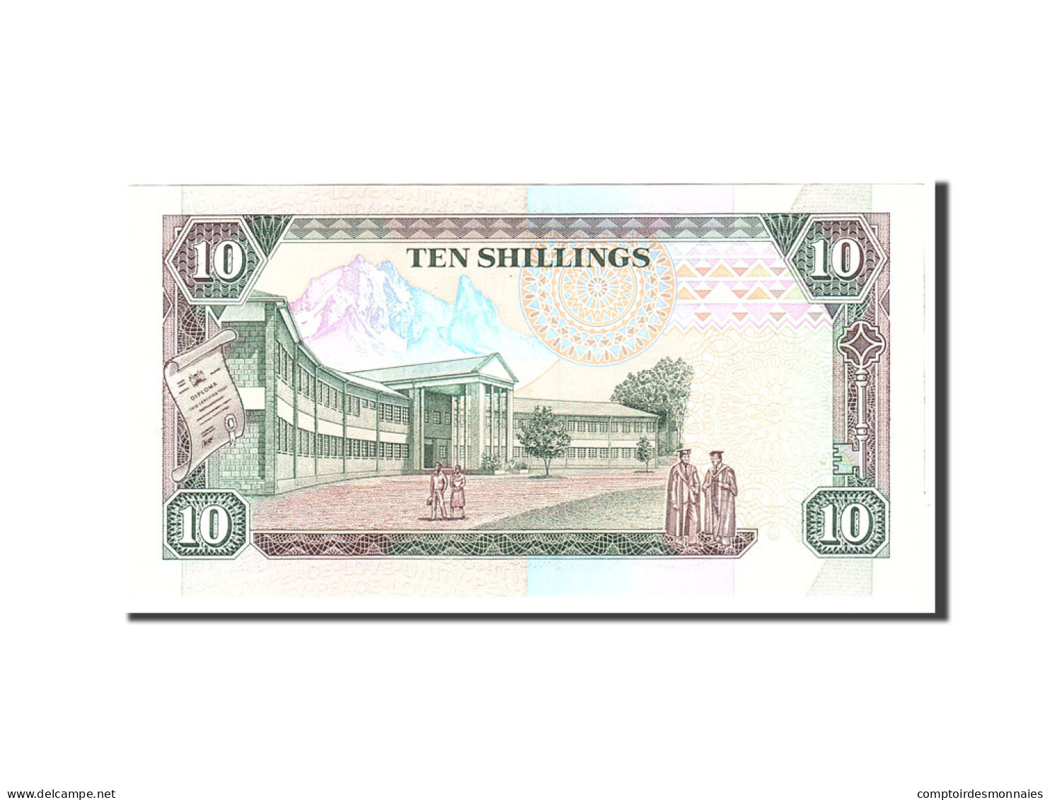 Billet, Kenya, 10 Shillings, 1989, 1989-10-14, KM:24a, SUP+ - Kenia