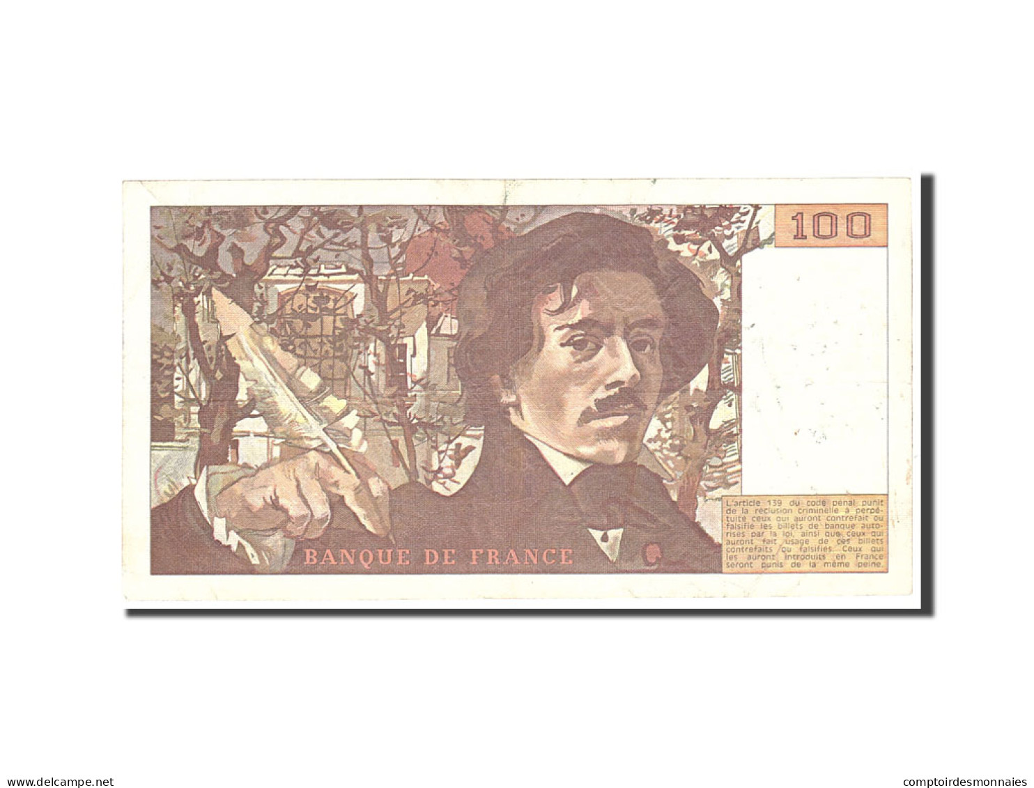 Billet, France, 100 Francs, 1980, Undated, TTB, Fayette:69.4, KM:154a - 100 F 1978-1995 ''Delacroix''