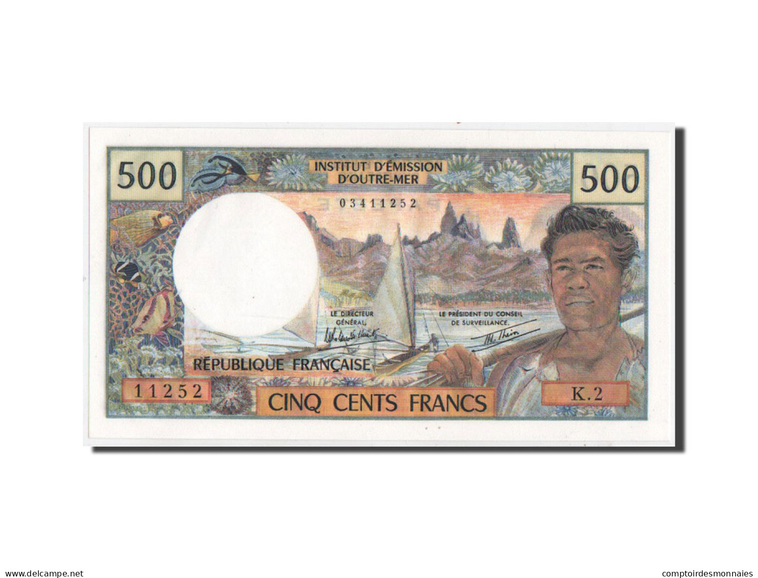 Billet, Tahiti, 500 Francs, 1982, 1982, KM:25b2, NEUF - Altri – Oceania