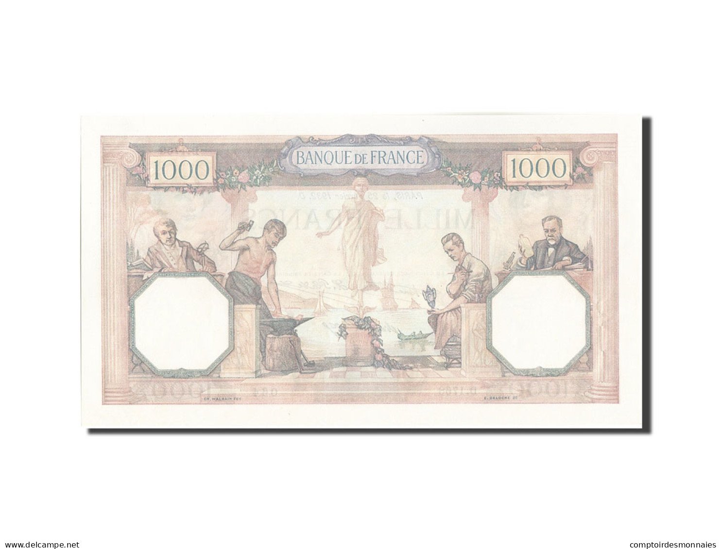 Billet, France, 1000 Francs, 1 000 F 1927-1940 ''Cérès Et Mercure'', 1932 - 1 000 F 1927-1940 ''Cérès Et Mercure''