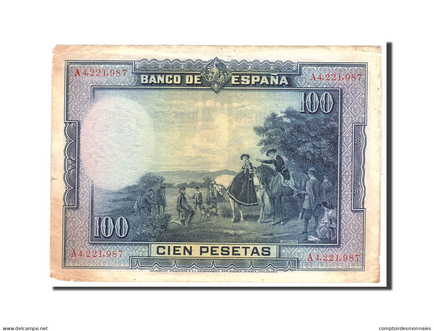 Billet, Espagne, 100 Pesetas, 1928, 1928-08-15, KM:76a, TB - 100 Pesetas