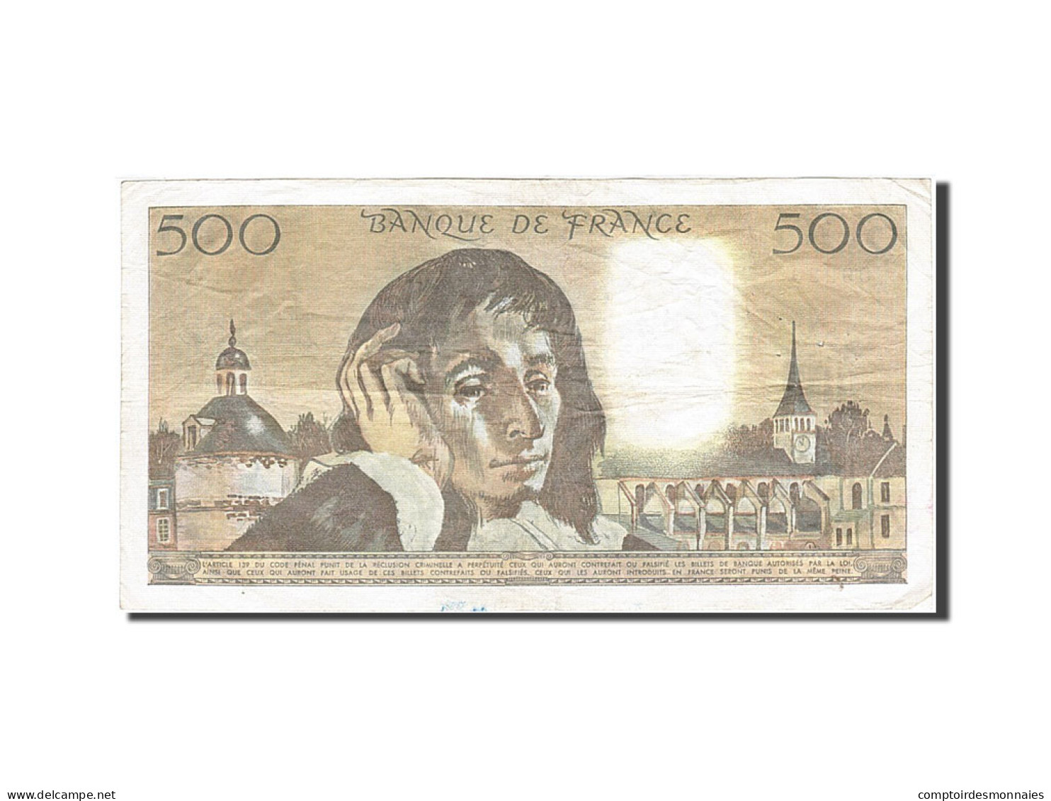 Billet, France, 500 Francs, 1968, 1981-06-04, TTB, Fayette:71.24, KM:156e - 500 F 1968-1993 ''Pascal''