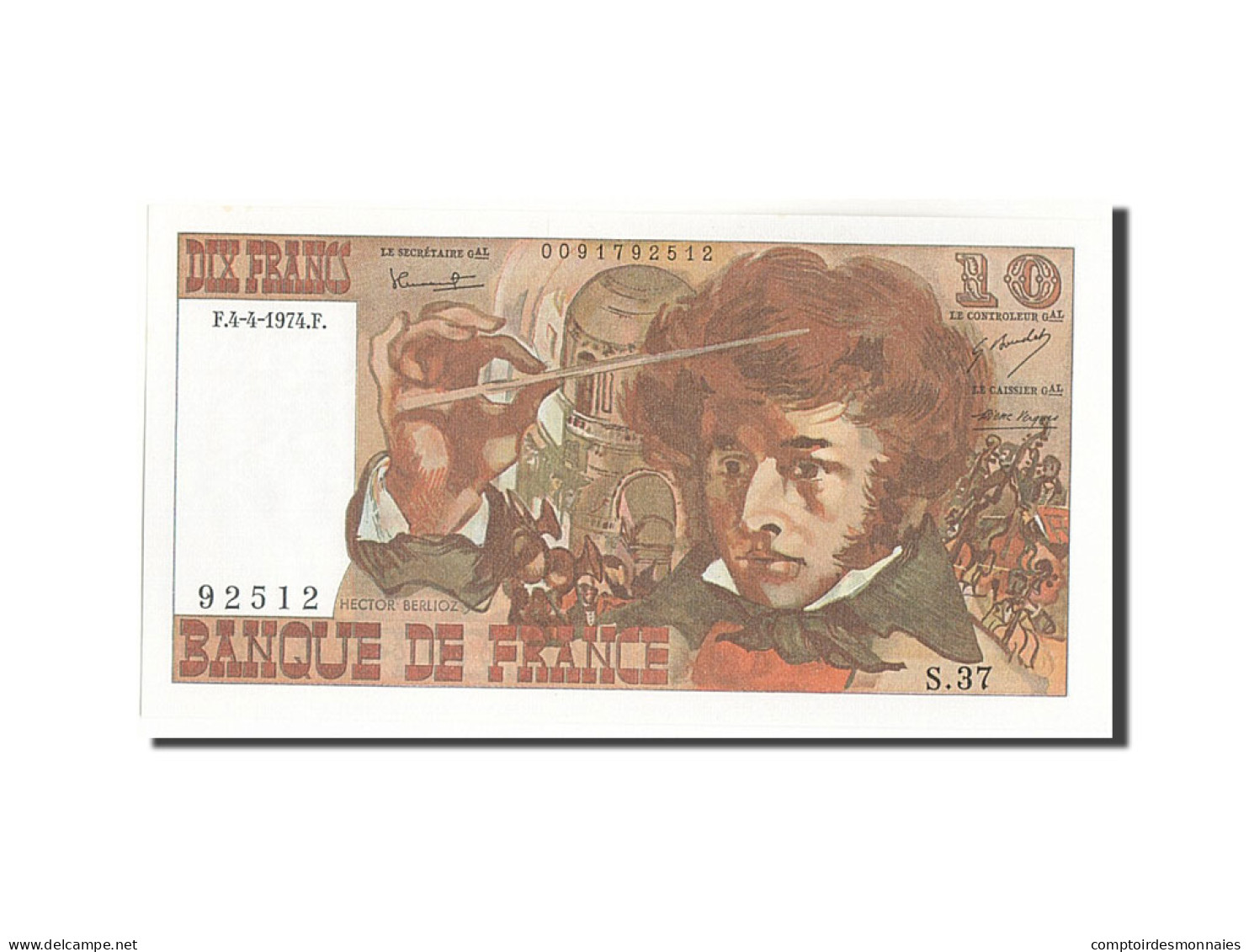 Billet, France, 10 Francs, 10 F 1972-1978 ''Berlioz'', 1974, 1974-04-04, NEUF - 10 F 1972-1978 ''Berlioz''