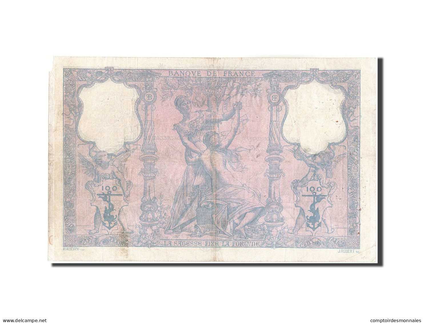 Billet, France, 100 Francs, 100 F 1888-1909 ''Bleu Et Rose'', 1905, 1905-04-21 - 100 F 1888-1909 ''Bleu Et Rose''