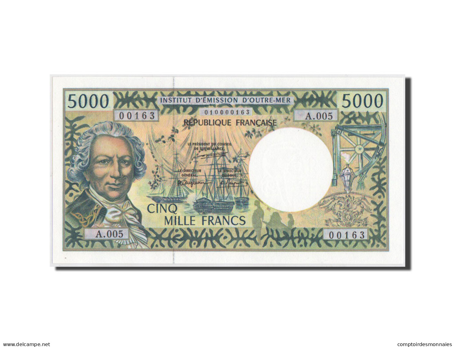 Billet, French Pacific Territories, 5000 Francs, 1996, 1996, KM:3a, NEUF - Autres - Océanie