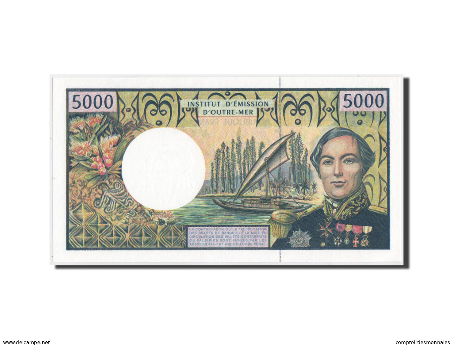 Billet, French Pacific Territories, 5000 Francs, 1996, 1996, KM:3a, NEUF - Andere - Oceanië