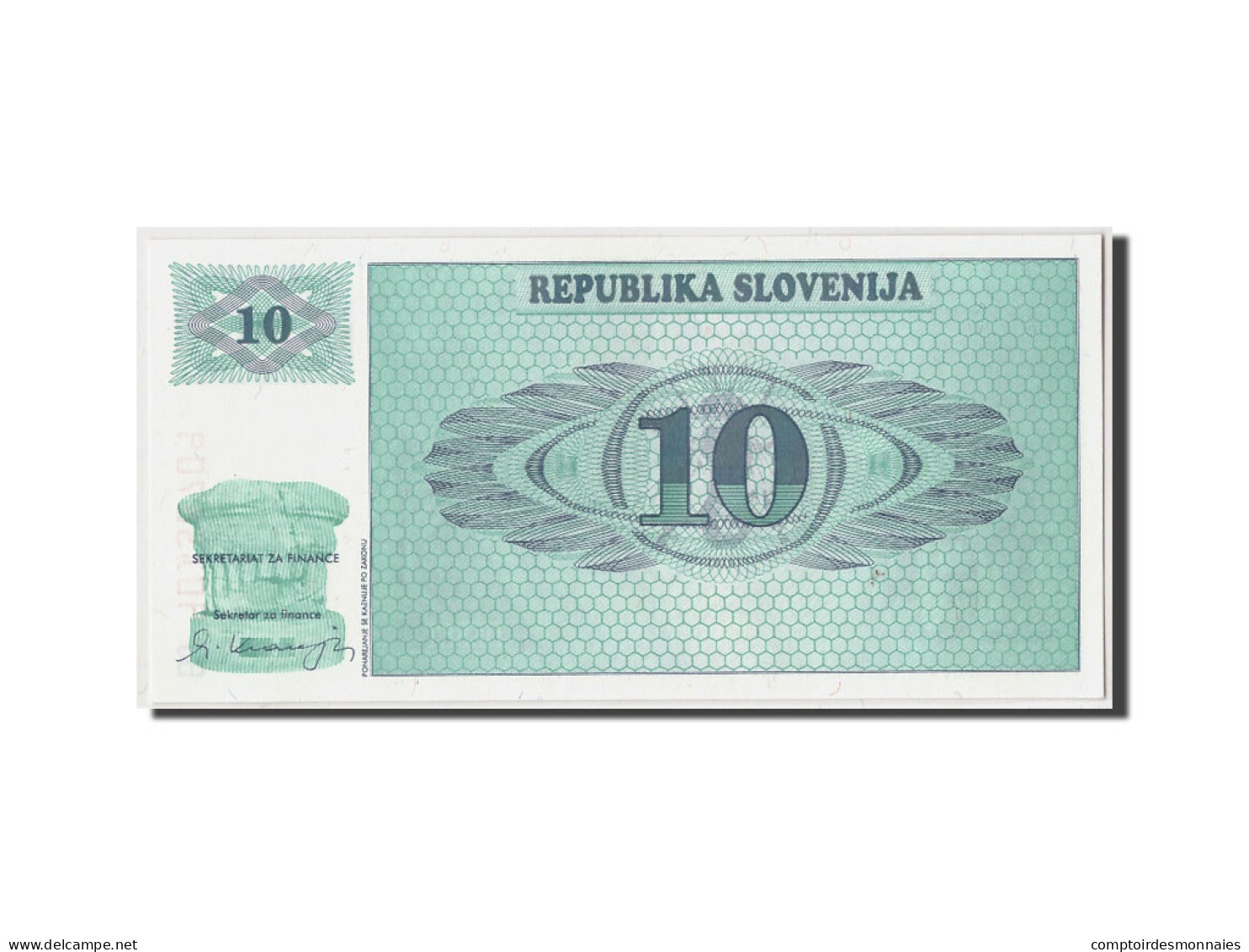 Billet, Slovénie, 10 (Tolarjev), (19)90, Undated, KM:4a, NEUF - Slovenia