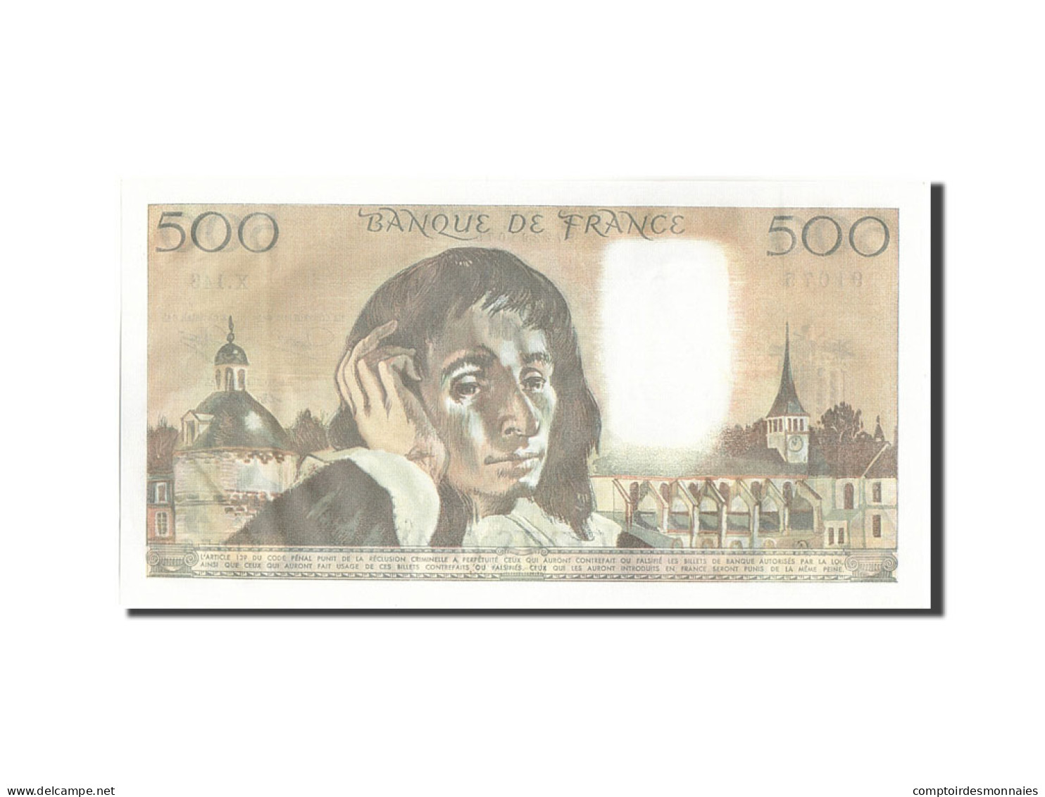 Billet, France, 500 Francs, 500 F 1968-1993 ''Pascal'', 1982, 1982-01-07, SPL+ - 500 F 1968-1993 ''Pascal''