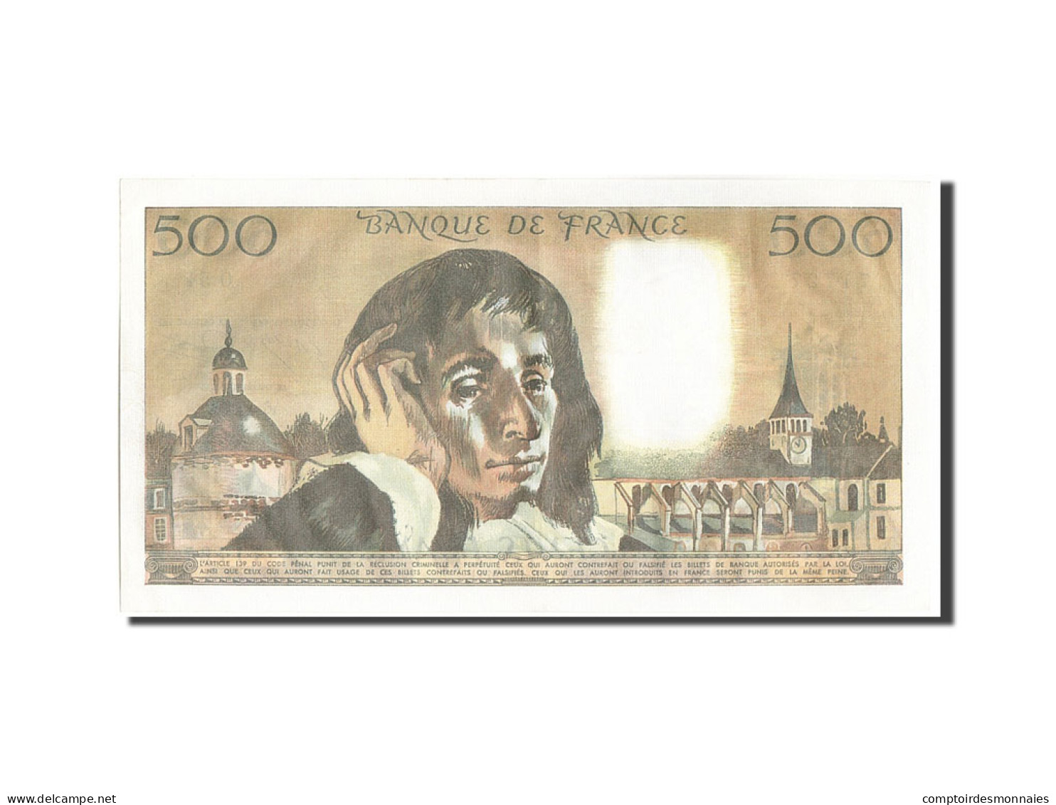 Billet, France, 500 Francs, 500 F 1968-1993 ''Pascal'', 1975, 1975-11-06, SPL - 500 F 1968-1993 ''Pascal''