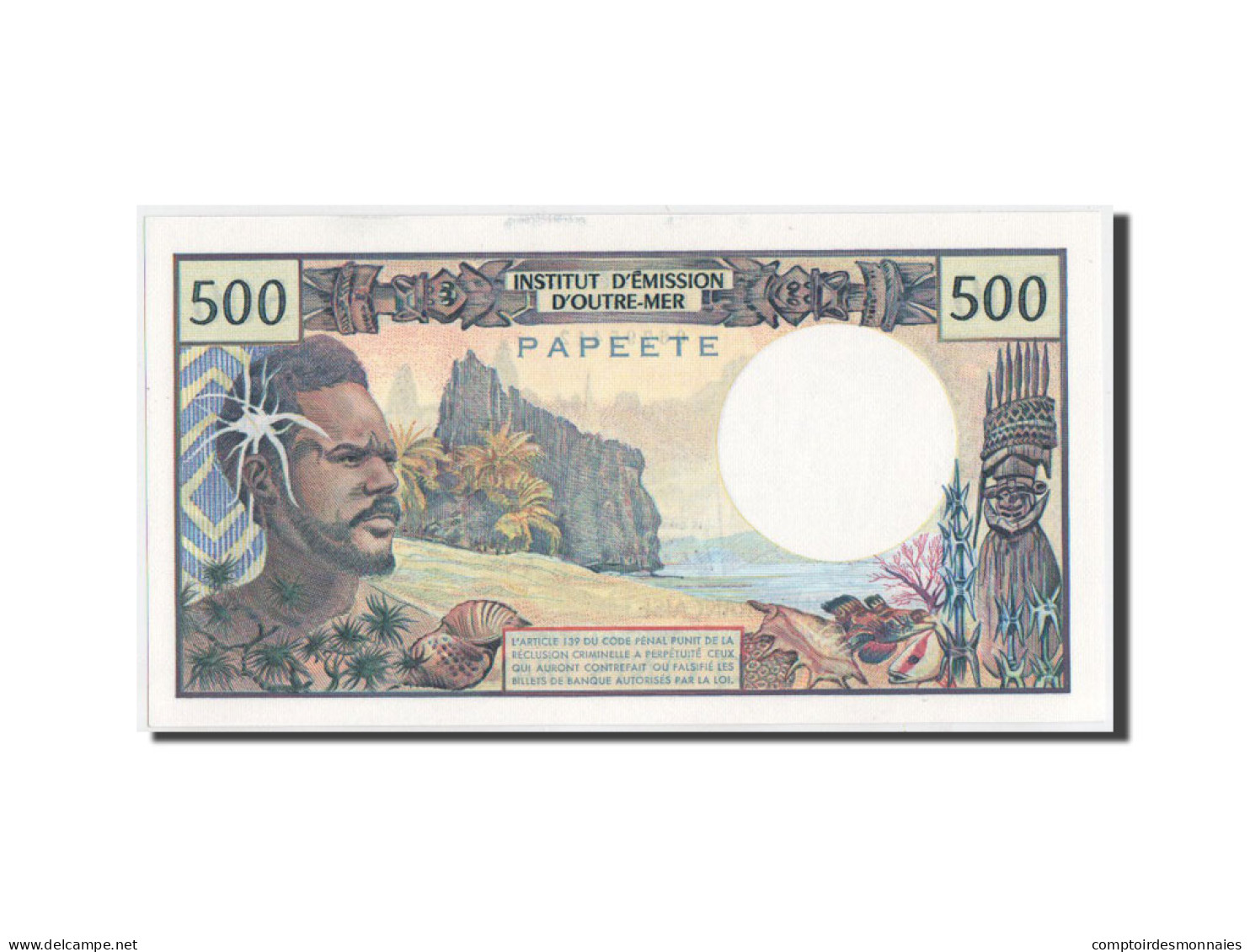 Billet, Tahiti, 500 Francs, 1985, 1985, KM:25d, NEUF - Otros – Oceanía