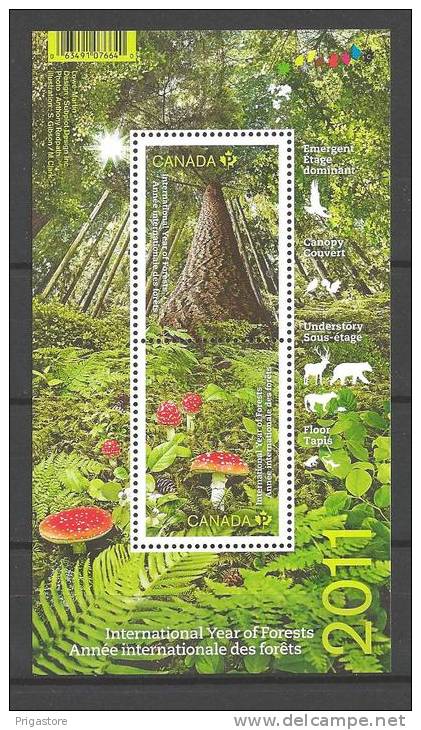 CANADA 2011 Année Int. De La Forêt Bloc Neuf ** 1er Choix - Unused Stamps