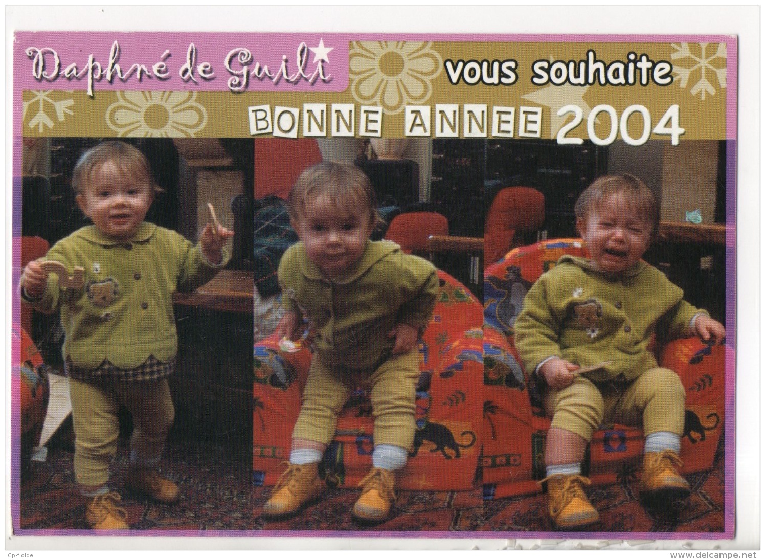 ENFANT . DAPHNÉ DE GUILI VOUS SOUHAITE BONNE ANNÉE 20004 - Réf. N°15004 - - Portraits
