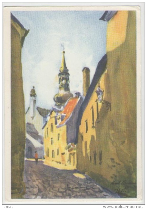 GOOD ESTONIA Postcard 1968 - Tallinn - Linnuse Street - Estonie