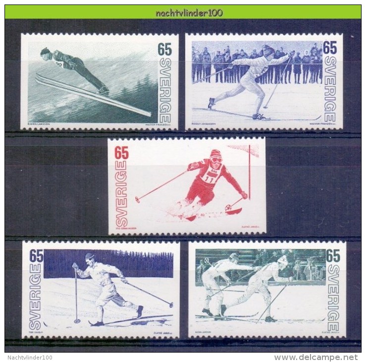 Mtz070 SPORTS SKIEËN SKIING  LANGLAUFEN SVERIGE 1974 PF/MNH # - Skiing